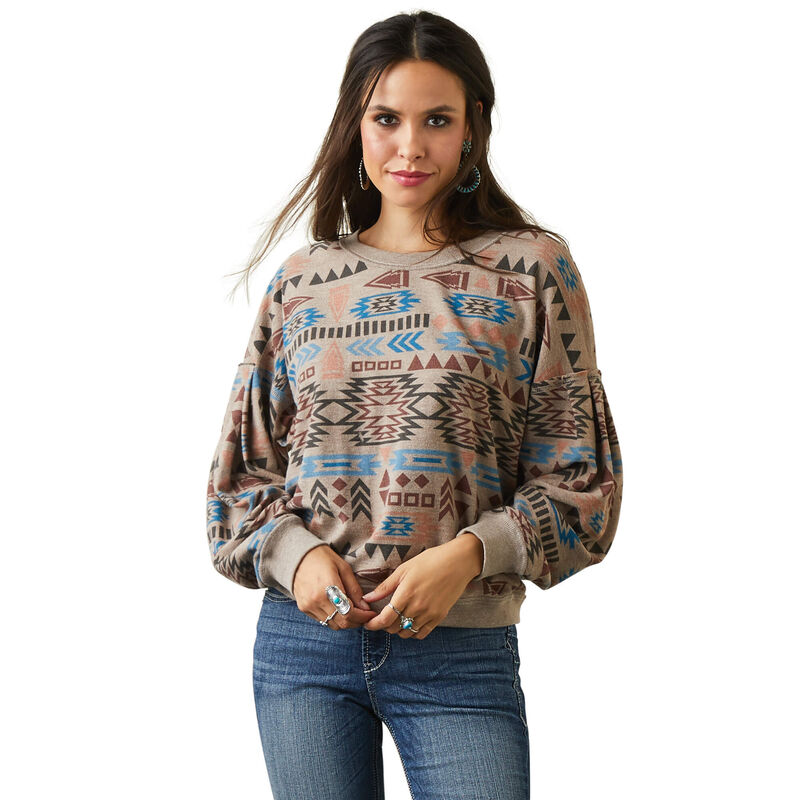 Ariat Sweatshirt Damen - Rainbow Vista Mehrfarbig ( TUVFY-6207 )